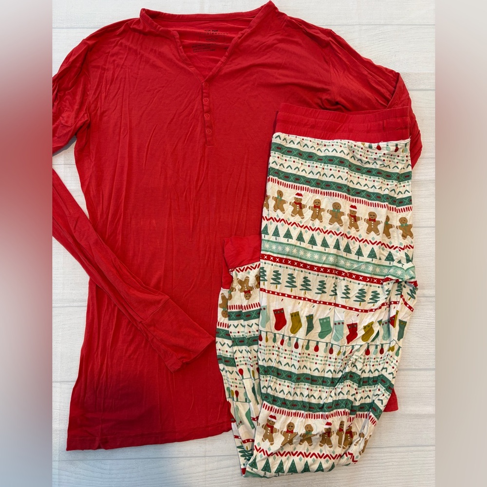 Little Sleepies Red and Multicolor women’s Pajama Set